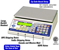 Triner Multi-Carrier Shipping Scale (USPS, UPS, FedEx)